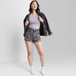 NWT SUPER HIGH-RISE CUT OFF JEAN SHORTS